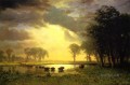 La ruta del búfalo Albert Bierstadt Paisaje